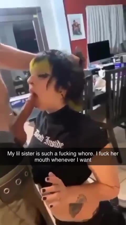 Young sister Is sucking whore leaked video